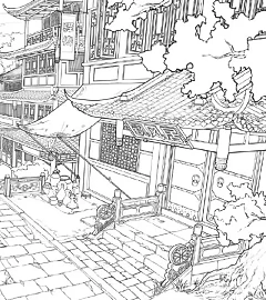 Uploaded horror line art