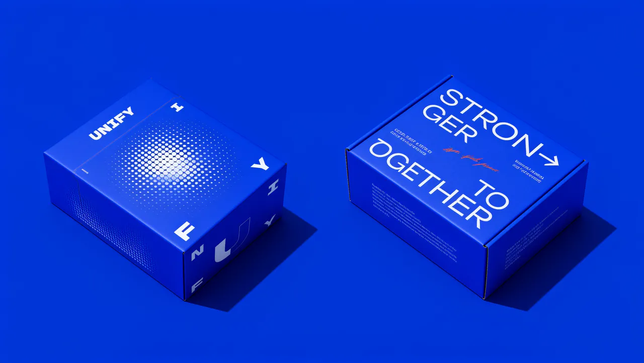 Assembled packaging mockup