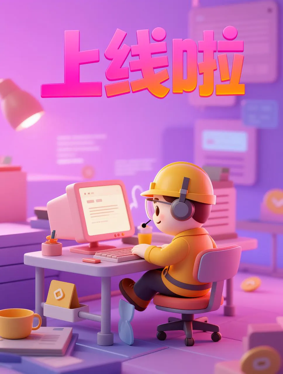 Poster with matched text style