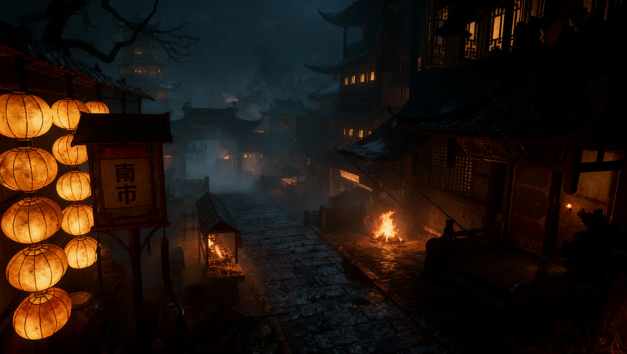 Colored horror keyframe