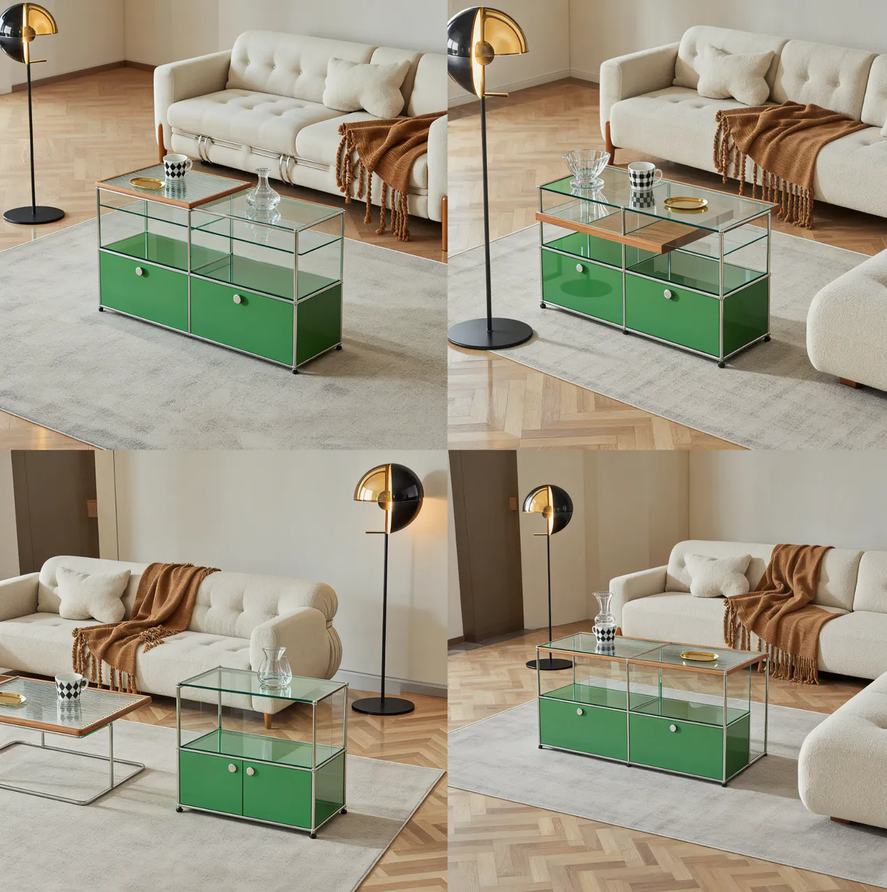 Furniture placed into one scene