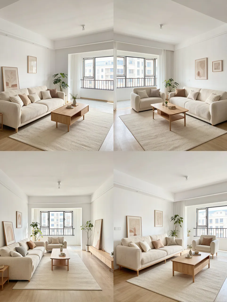 Restyled natural wood living room