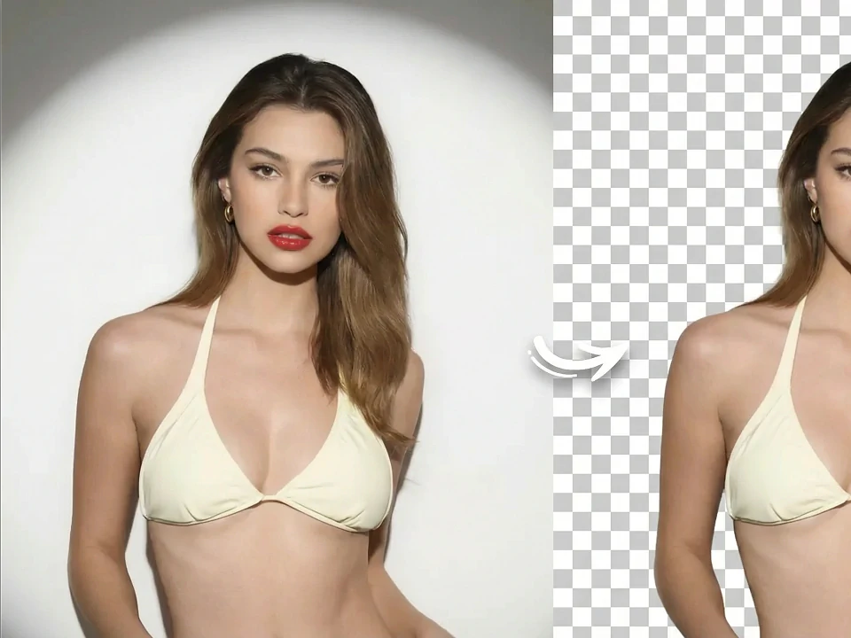 Background removal preview