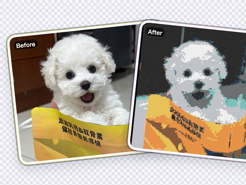 Before and after comparison board preview